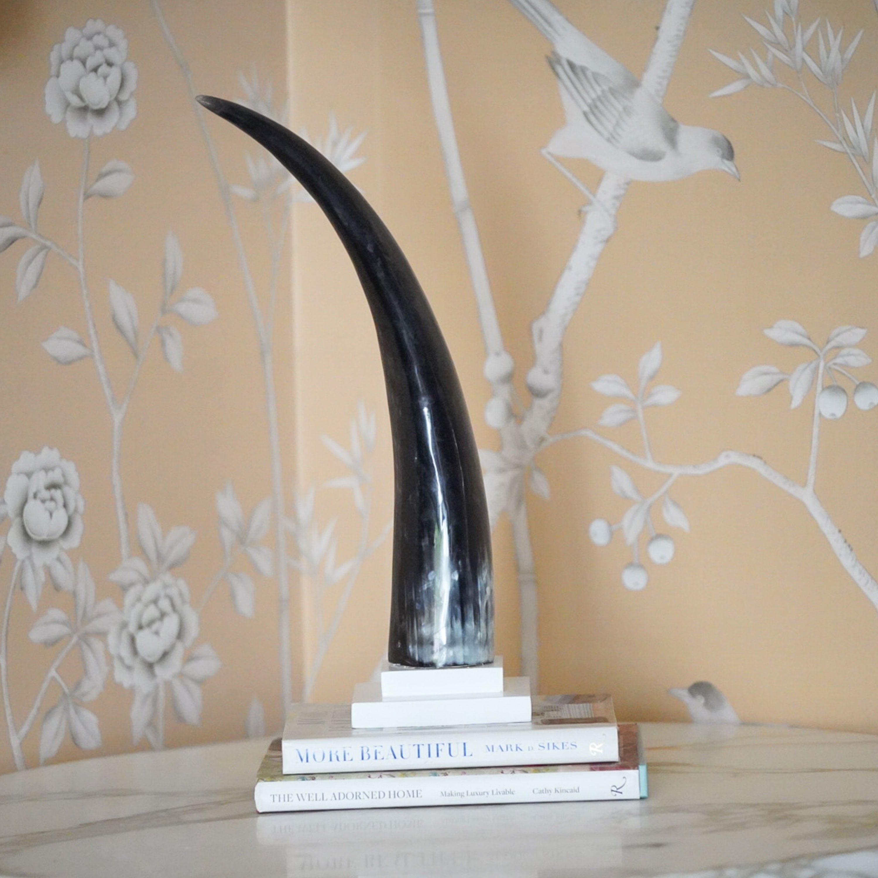 Large African Horn Sculpture